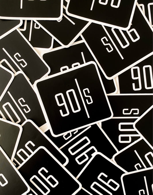 90|s Vinyl Sticker